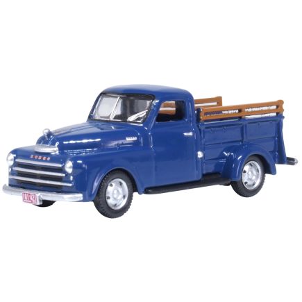 Oxford Diecast 87DP48006 HO Gauge Dodge B1B Pick Up 1948 Waterway Blue