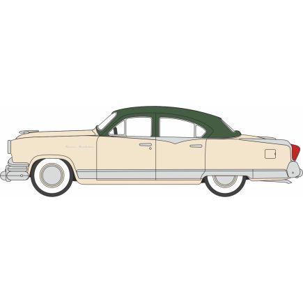 Oxford Diecast 87KM53001 HO Gauge 1953 Kaiser Manhattan Stardust Ivory/Jade Green