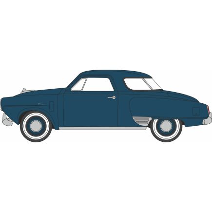 Oxford Diecast 87SC50002 HO Gauge 1950 Studebaker Champion Starlight Coupe Aqua Green