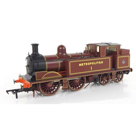 Rapido 909004 OO Gauge Metropolitan Railway 0-4-4 Tank No.1 Metropolitan Red As Preserved 2013 - Present Day