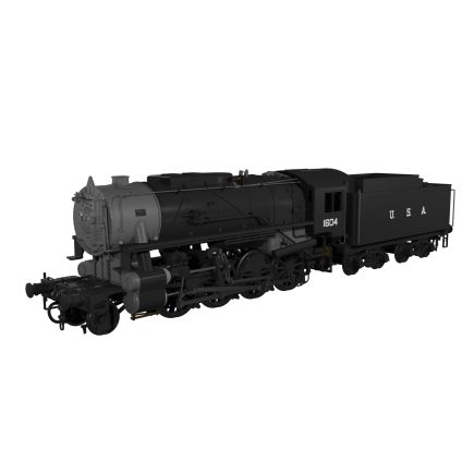 Rapido 926001 OO Gauge USATC S160 2-8-0 No.1604 Wartime Black