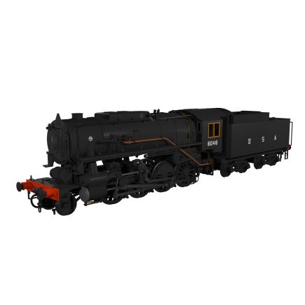 Rapido 926507 OO Gauge USATC S160 2-8-0 No.6046 Black As Preserved DCC Sound Fitted