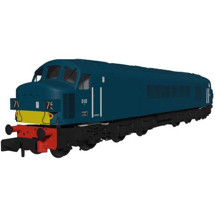 Rapido 948604 N Gauge Class 45 D92 BR Early Blue With Small Yellow Panels DCC Sound Fitted