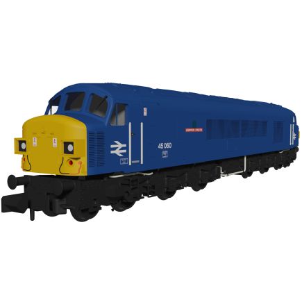 Rapido 948608 N Gauge Class 45 45060 'Sherwood Forrester' BR Blue With Domino Headcodes DCC Sound Fitted