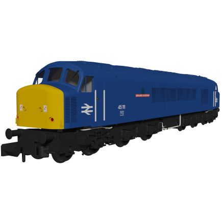 Rapido 948609 N Gauge Class 45 45111 'Grenadier Guardsman' BR Blue With Sealed Beam Headlights DCC Sound Fitted