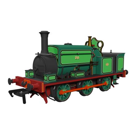 Rapido 960505 OO Gauge Manning Wardle L Class 0-6-0ST No.20 Logan and Hemmingway Green DCC Sound Fitted