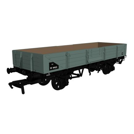 Rapido 964010 OO Gauge GW Diagram O19 Open C Tube Wagon BR Grey W99925