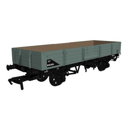 Rapido 964012 OO Gauge GW Diagram O19 Open C Tube Wagon BR Grey W94864