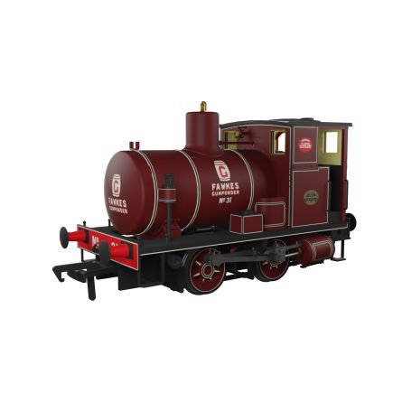 Rapido 965511 OO Gauge Andrew Barclay Fireless 0-4-0 G. Fawkes Gunpowder No.31 DCC Sound Fitted