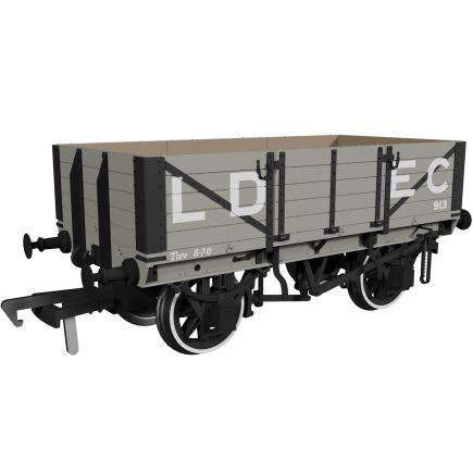 Rapido 972006 OO Gauge GER Diagram 17 5 Plank Wagon LDEC Grey No.913