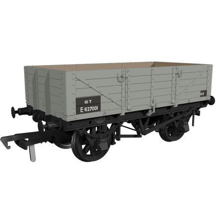 Rapido 972015 OO Gauge GER Diagram 17 5 Plank Wagon BR Grey No.E627001