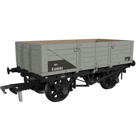 Rapido 972016 OO Gauge GER Diagram 17 5 Plank Wagon BR Grey No.E630192