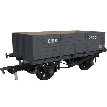 Rapido 972017 OO Gauge GER Diagram 17 5 Plank Wagon GER Grey No.28601 As Preserved