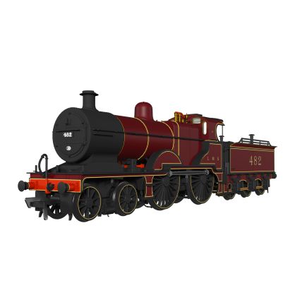 Rapido 974005 OO Gauge MR 483 4-4-0 482 LMS Crimson Small Letters