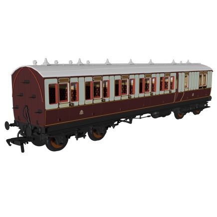 Rapido 978010 OO Gauge LNWR Evolution Coach Non Corridor Brake Third No.6665