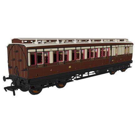 Rapido 978132 OO Gauge GWR (pre 1904) Evolution Non Corridor Brake Third Coach No.323