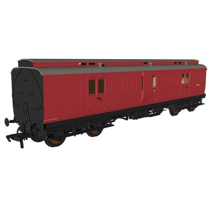 Rapido 978230 OO Gauge Evolution Non-Corridor Full Brake Coach BR Crimson E51065E