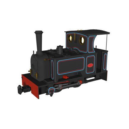Rapido 986701 OO-9 Kerr Stuart Short Tank Sirdar Penrhyn Lined Black DCC Fitted