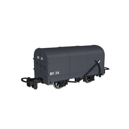 Rapido 990203 OO-9 Gunpowder Van Plain Dark Grey No.34