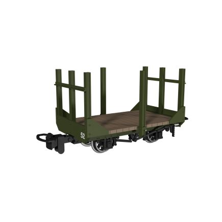 Rapido 990703 OO-9 Stake Wagon Plain Green No.52