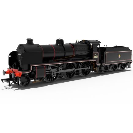 Rapido 992007 OO Gauge SR U Class 2-6-0 31631 BR Black Early Crest