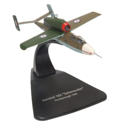 Oxford Diecast AC076 Heinkel HE162 Salamander RAF Farnborough 1945