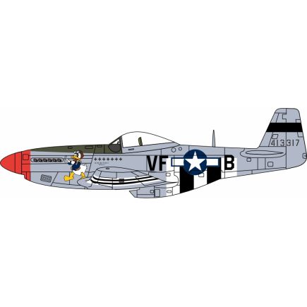 Oxford Diecast AC126 P51 Mustang Captain D.R.Emerson 336th Fs 4th Fg 8th Af Debden UK 1944