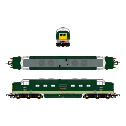 Accurascale ACC2794DCC OO Gauge Class 55 Deltic D9018 'Ballymoss' BR Green Small Yellow Panels DCC Sound Fitted