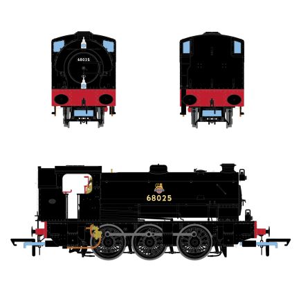 Accurascale ACC3100 OO Gauge Hunslet Austerity 0-6-0 HC1775 68025 BR Black Early Emblem