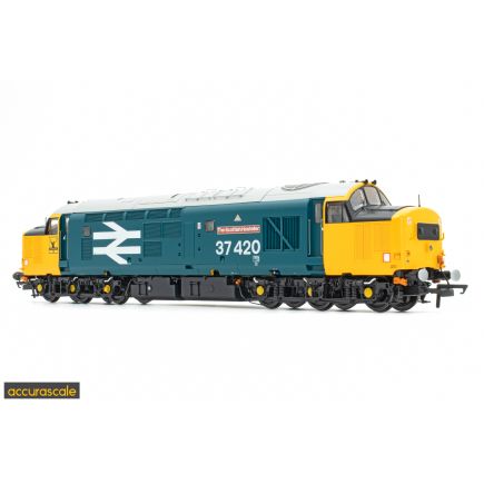 Accurascale ACC3153 OO Gauge Class 37 37420 'The Scottish Hosteller' BR Large Logo Blue With Highland Stag