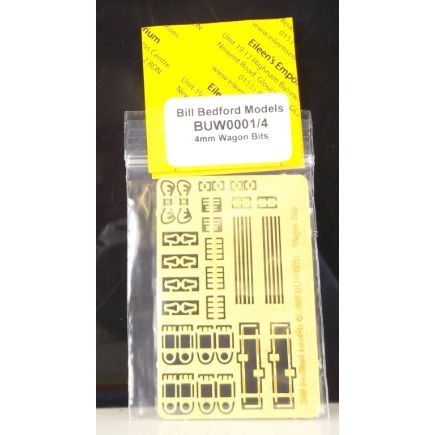 Bill Bedford Models BUW0001/4 4mm Wagon Bits