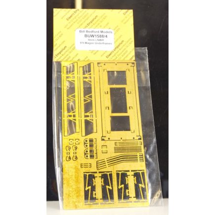 Bill Bedford Models BUW1588/4 4mm LNWR 9ft 9 Inch Wagon Underframe