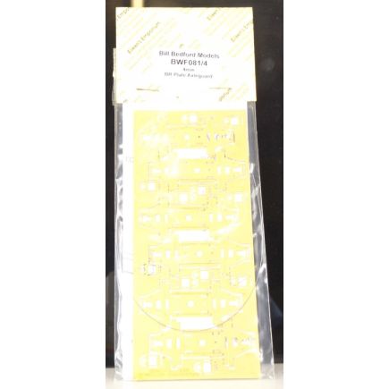 Bill Bedford Models BWF081/4 4mm BR Plate Axleguard W Irons