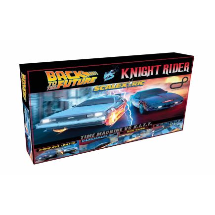 Scalextric C1431 Scalextric 1980s TV Back to the Future vs Knight Rider Race Set