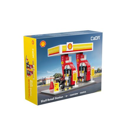 CaDA C66028W Shell Retail Station Plastic Brick Kit