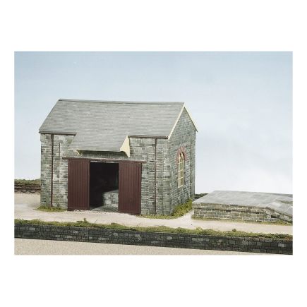 Wills CK15 OO Gauge Stone Goods Shed Bank & Crane