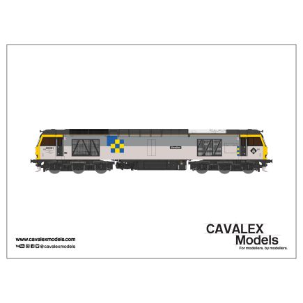 Cavalex Models CM-60001-TGC OO Gauge BR Class 60 60001 'Steadfast' BR Railfreight Construction Sector