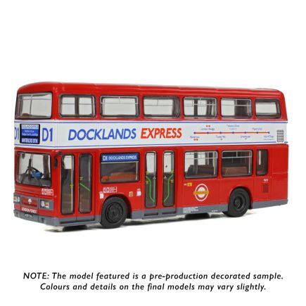 EFE E28833 OO Gauge Leyland Titan B15 Bus London Forest T82 Docklands Express D1 Waterloo Station