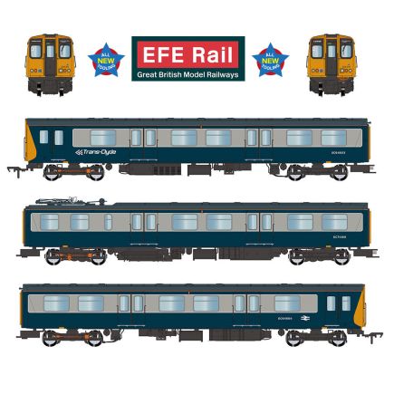 EFE Rail E81013 OO Gauge Class 314 3 Car EMU 314211 BR Blue & Grey Trans-Clyde