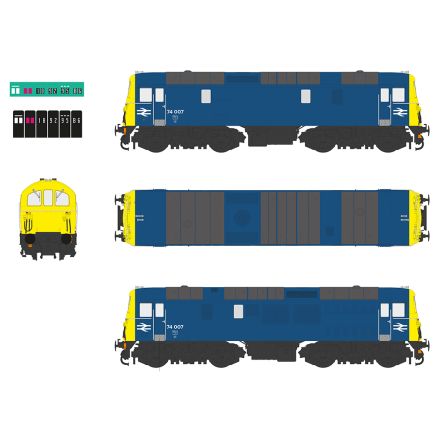 EFE Rail E82008 OO Gauge Class 74 Electro Diesel 74007 BR Blue