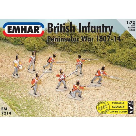 Emhar EM7214 British Infantry Peninsular War Plastic Kit