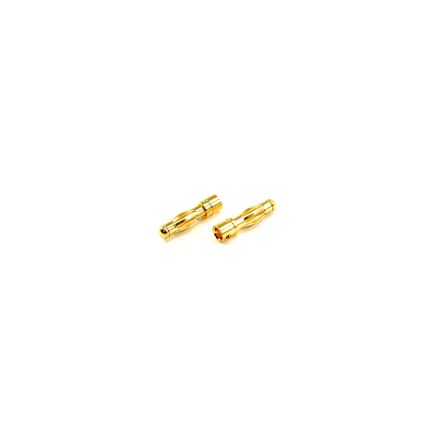 Etronix ET0605 4.0mm Male Gold Connector Pack of 2