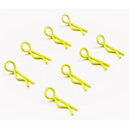 Fastrax FAST212FY Body Clips Flourescent Yellow Small