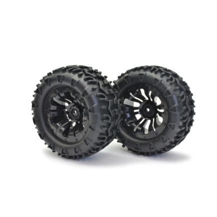 FTX FTX6301B Vantage Rear Buggy Tyre Mounted on Wheels (PR) Black