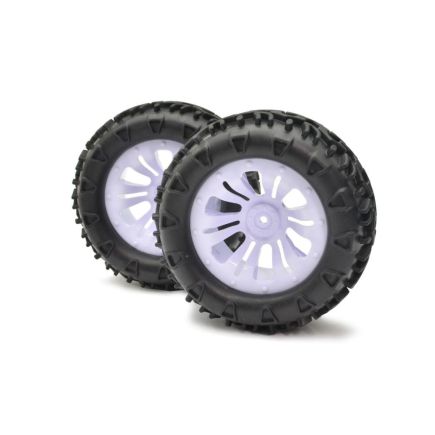 FTX FTX6310W Carnage Mounted Wheel & Tyre Pair White