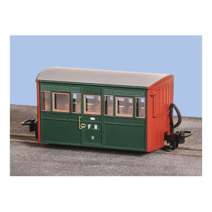 Peco GR-557A OO-9 Ffestiniog Bug Box Coach No.3 Colonel Stephens Livery