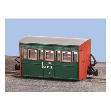 Peco GR-557B OO-9 Ffestiniog Bug Box Coach No.4 Colonel Stephens Livery