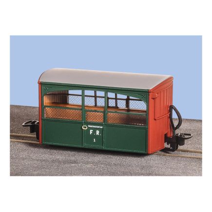 Peco GR-562 OO-9 Ffestiniog Bug Box Coach Zoo Car Colonel Stephens Livery