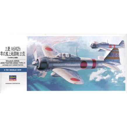 Hasegawa D21 A6M2 Zero Fighter Type 21 Plastic Kit