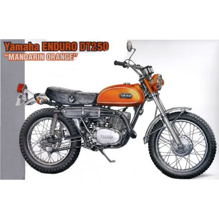 Hasegawa HSP529 Yamaha Enduro DT250 Mandarin Orange Plastic Kit